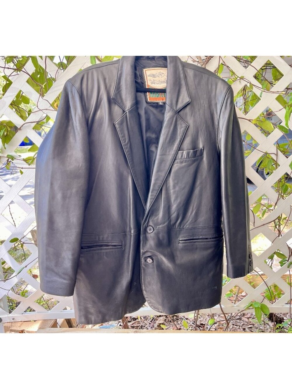 VTG Arbyro Men's Black Leather Jacket Button Closure Mid Length Soft Luxe Sz XL